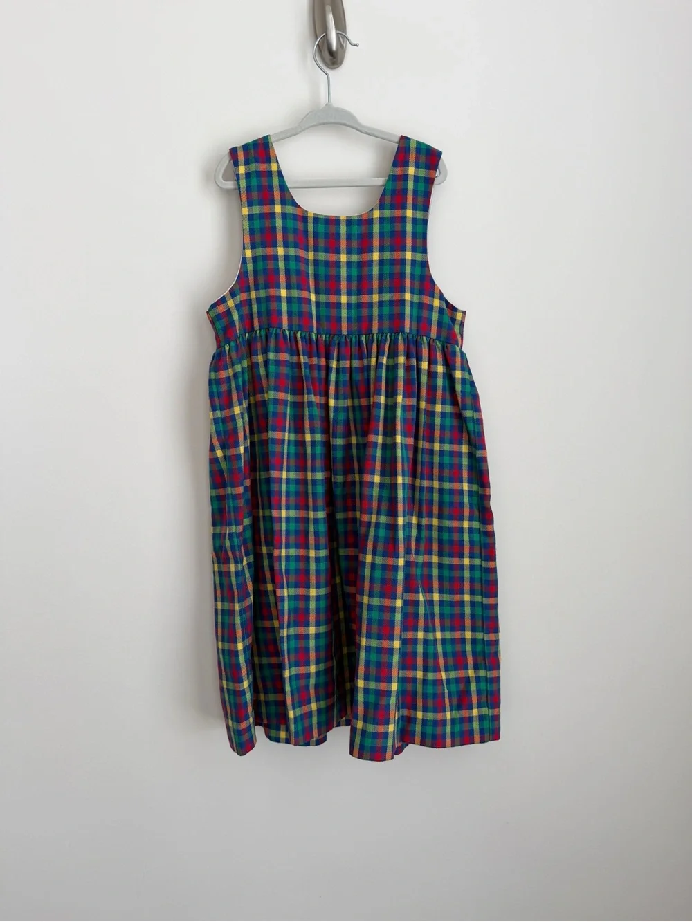 Kelly's Kids Multicolor Plaid Dress with Gumball Embroidery Dress